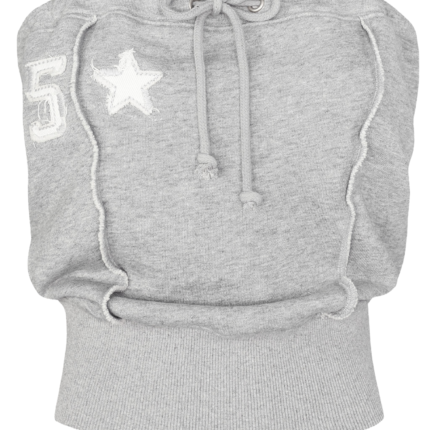 HIDDEN CULT Slouchy Grey Star Top