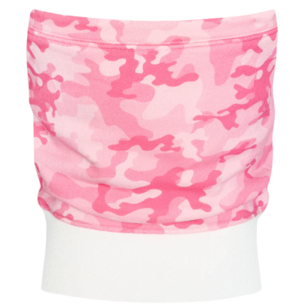 HIDDEN CULT® Pink Camo Slouchy Top