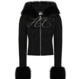 HIDDEN CULT® Nebula Jet Black Zip Hoodie