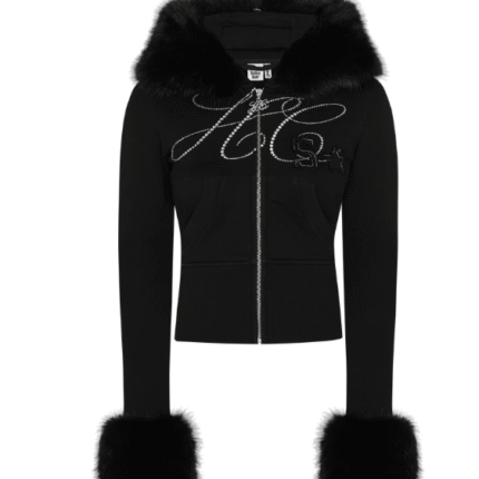 HIDDEN CULT® Nebula Jet Black Zip Hoodie